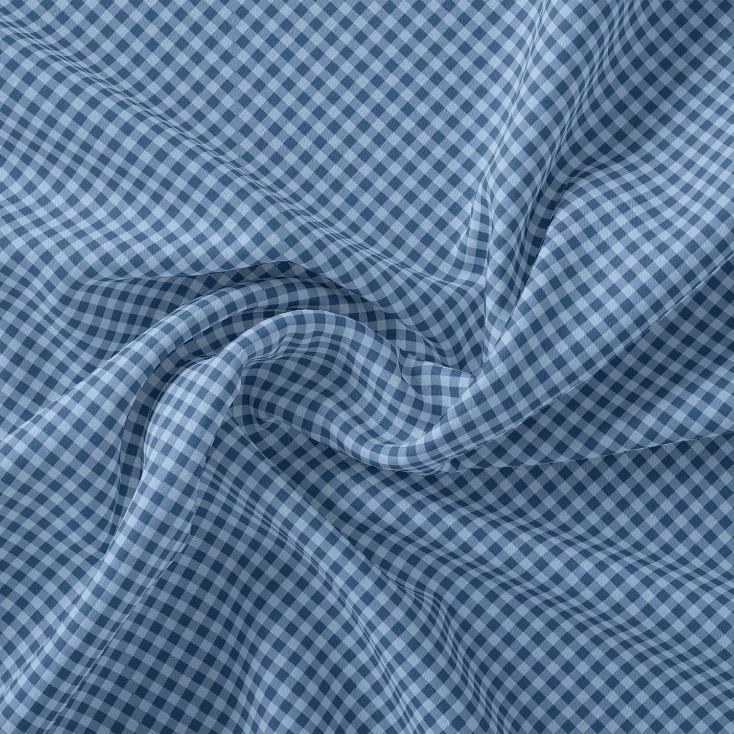 Retalho Outono Xadrez - Azul – Feira dos Tecidos Online