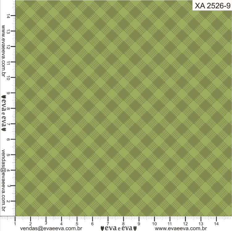 Tecido Tricoline Estampado Xadrez Verde 1,50m de Largura – M&F Tecidos