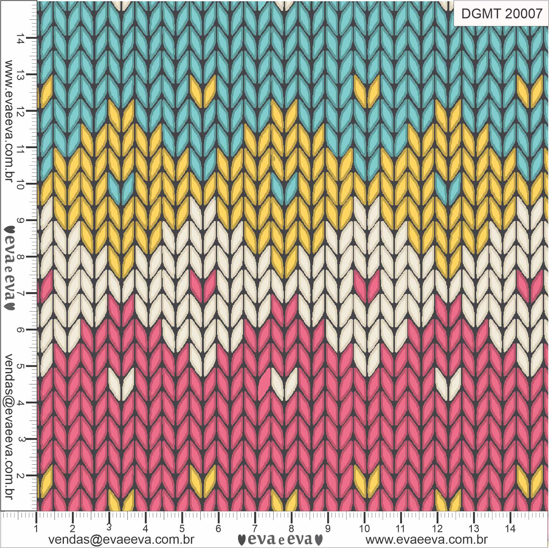 Tricoline Estampado, 100% Algodão para Artesanato e Patchwork