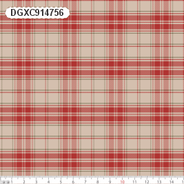 TECIDO TRICOLINE EXCLUSIVO 100% ALGODÃO - XADREZ COUNTRY - NATAL - DGXC914756