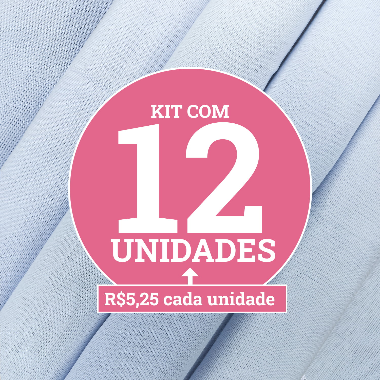 Pano de prato com bainha master premium - KIT COM 12 UNIDADES - 100% algodão alvejado - 45cm x 75cm