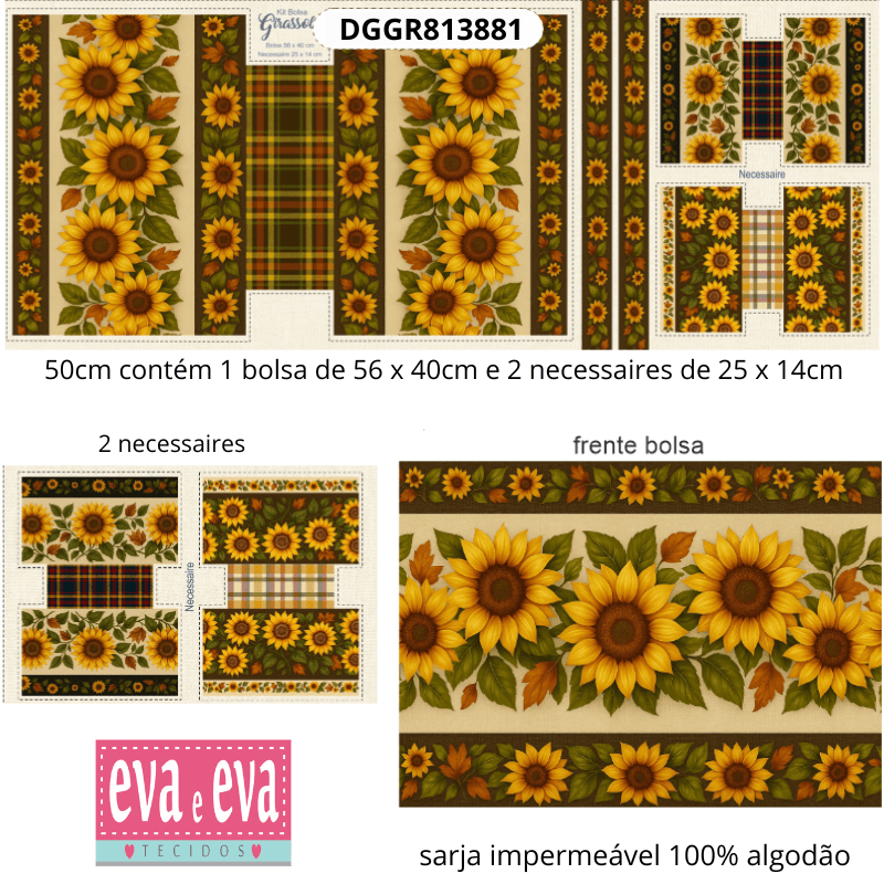 Tricoline e Sarja 100% Algodão para Costura Criativa e Patchwork