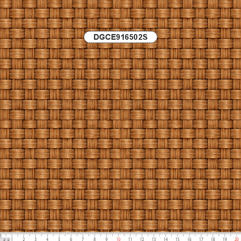 TECIDO SARJA IMPERMEAVEL EXCLUSIVO 100% ALGODÃO-CESTARIA CHIC-TEXTURA PALHA 3D CARAMELO-DGCE916502S
