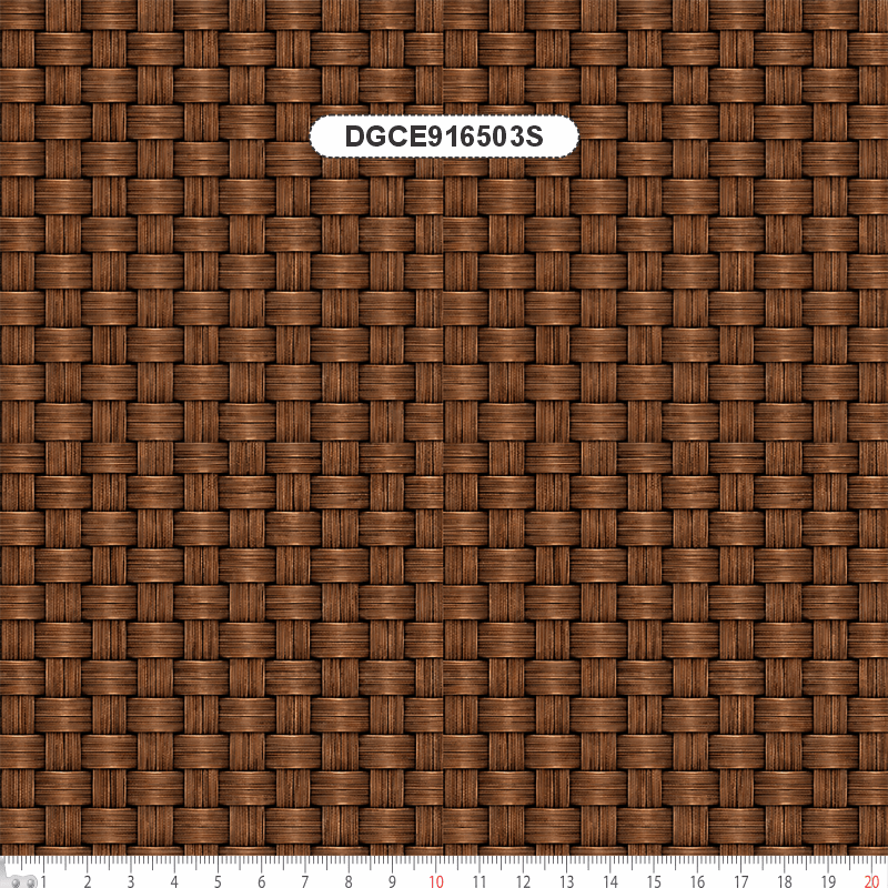 TECIDO SARJA IMPERMEAVEL EXCLUSIVO 100% ALGODÃO-CESTARIA CHIC- TEXTURA PALHA 3D MARROM- DGCE916503S