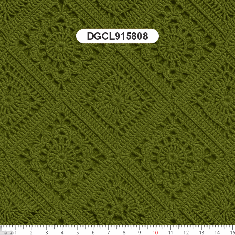 TECIDO SARJA IMPERMEAVEL EXCLUSIVO 100% ALGODÃO - CROCHÊ COLORÉ - FLORAL - DGCL915808