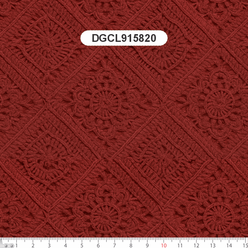 TECIDO SARJA IMPERMEAVEL EXCLUSIVO 100% ALGODÃO - CROCHÊ COLORÉ - FLORAL - DGCL915820