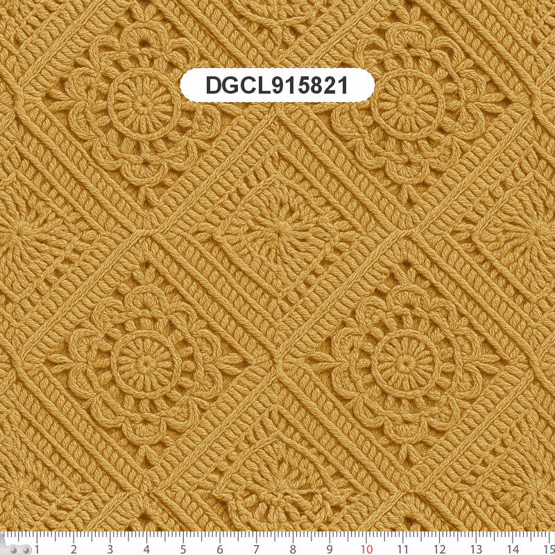 TECIDO SARJA IMPERMEAVEL EXCLUSIVO 100% ALGODÃO - CROCHÊ COLORÉ - FLORAL - DGCL915821