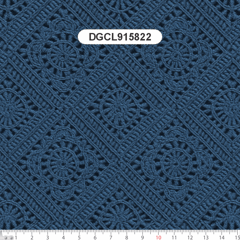 TECIDO SARJA IMPERMEAVEL EXCLUSIVO 100% ALGODÃO - CROCHÊ COLORÉ - FLORAL - DGCL915822