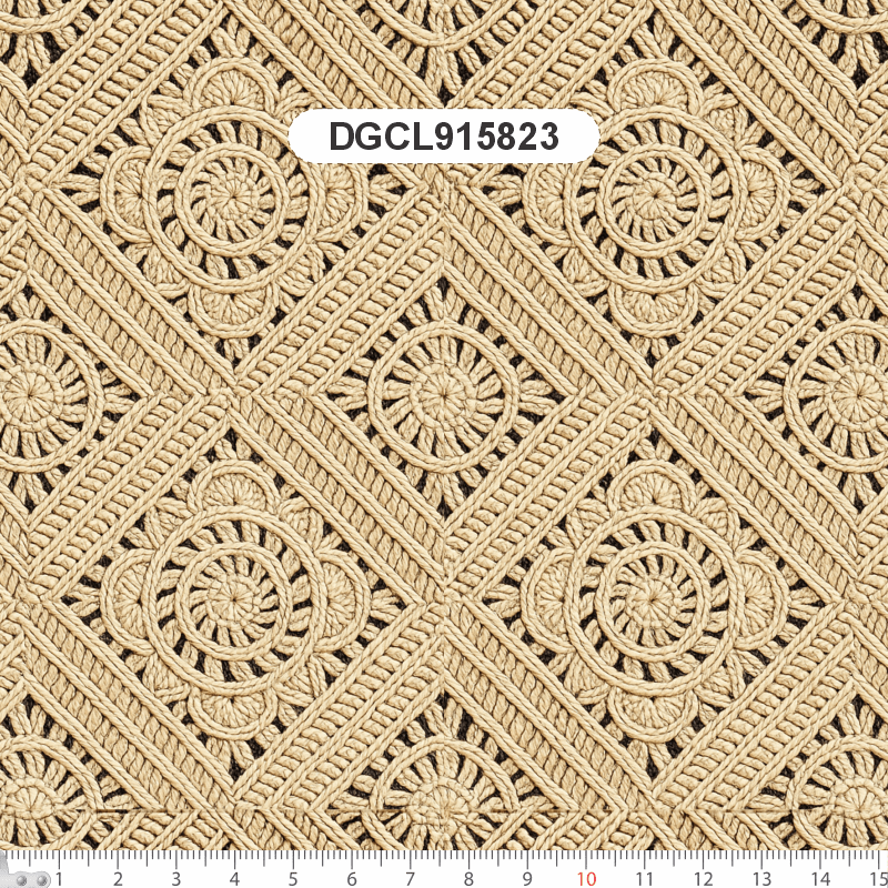 TECIDO SARJA IMPERMEAVEL EXCLUSIVO 100% ALGODÃO - CROCHÊ COLORÉ - FLORAL - DGCL915823