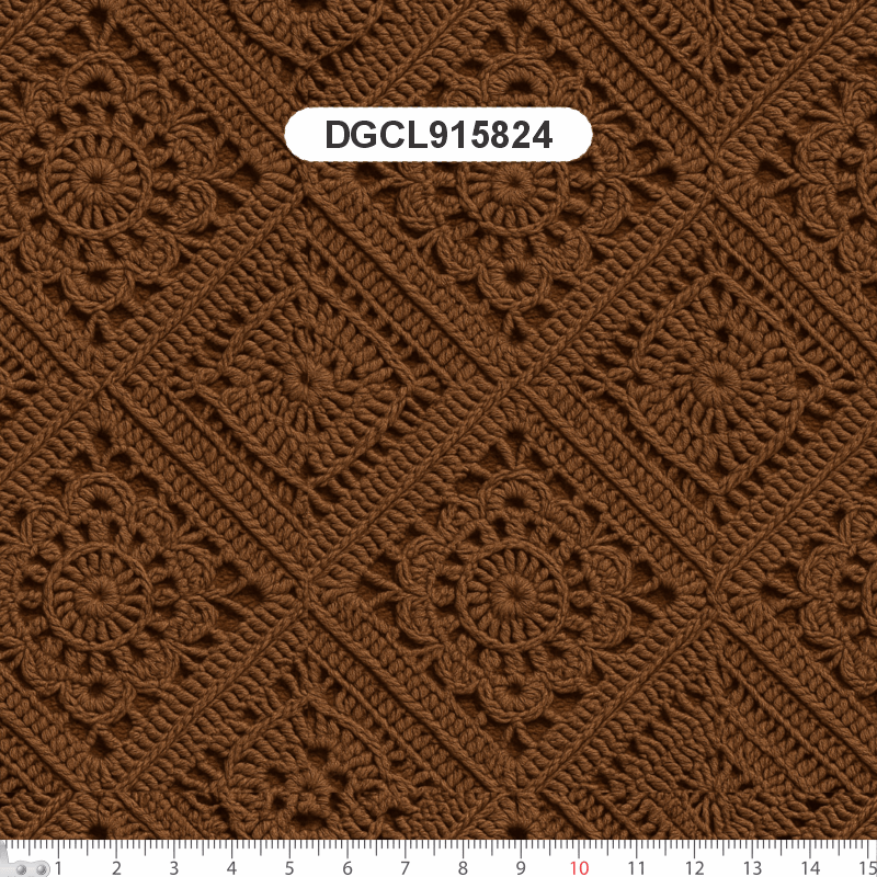 TECIDO SARJA IMPERMEAVEL EXCLUSIVO 100% ALGODÃO - CROCHÊ COLORÉ - FLORAL - DGCL915824