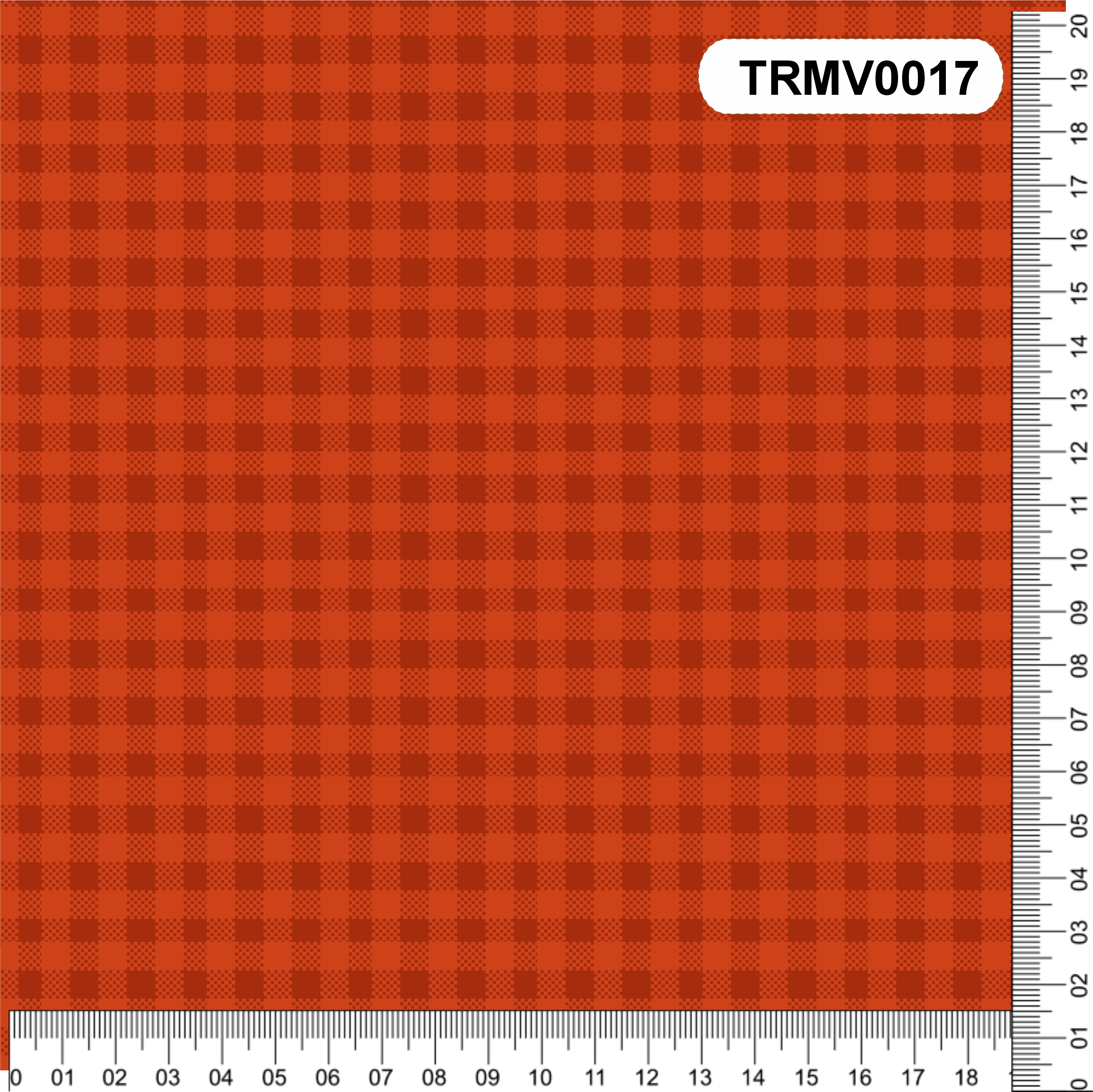 TECIDO TRICOLINE 100% ALGODÃO XADREZ LARANJA - TRMV0017