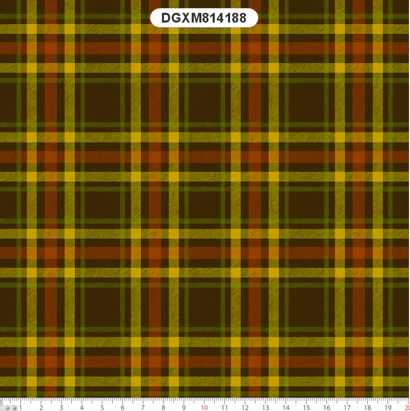 TECIDO TRICOLINE EXCLUSIVO 100% ALGODÃO - CAMPOS DE GIRASSOL - XADREX MADRAS - DGXM814188