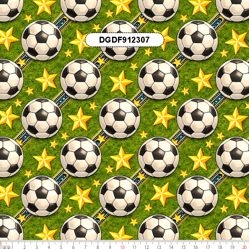 TECIDO TRICOLINE EXCLUSIVO 100% ALGODÃO - DOMINGO DE FUTEBOL - COPA DO MUNDO - DGDF912307