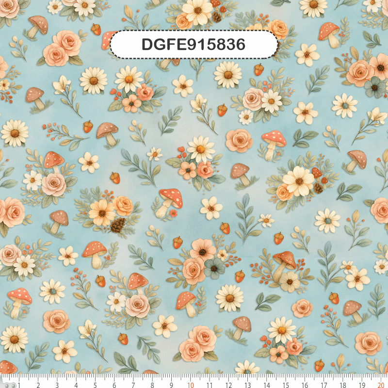 TECIDO TRICOLINE EXCLUSIVO 100% ALGODÃO - FLORESTA ENCANTADA - INFANTIL - DGFE915836