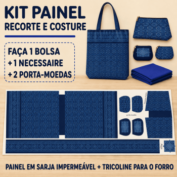 KIT BOLSA + NECESSAIRE + PORTA-MOEDAS | PAINEL DE TECIDO SARJA IMPERMEÁVEL + FORRO EM TRICOLINE | MANDALAS AFRICANAS | KIT-RC-BNPM-DG KIT BOLSA + NECESSAIRE + PORTA-MOEDAS | PAINEL DE TECIDO SARJA IMPERMEÁVEL + FORRO EM TRICOLINE | MANDALAS AFRICANAS | KIT-RC-BNPM-DG