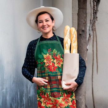 TECIDO SARJA IMPERMEÁVEL EXCLUSIVO 100% ALGODÃO - NATAL ELEGANCE - KIT AVENTAL NATAL - DGNE914766 TECIDO SARJA IMPERMEÁVEL EXCLUSIVO 100% ALGODÃO - NATAL ELEGANCE - KIT AVENTAL NATAL - DGNE914766