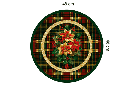 TECIDO SARJA IMPERMEÁVEL EXCLUSIVO 100% ALGODÃO - NATAL ELEGANCE - SOUSPLAT NATAL - DGNE914764
