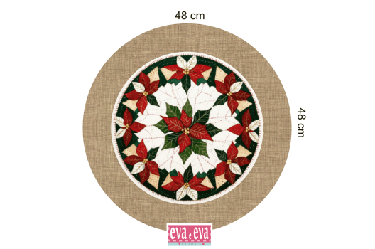 TECIDO SARJA IMPERMEÁVEL EXCLUSIVO 100% ALGODÃO - NATAL PATCHWORK - SOUSPLAT NATAL - DGNP914748