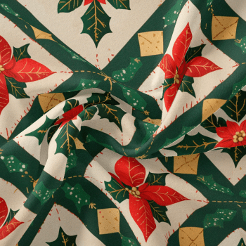 TECIDO TRICOLINE EXCLUSIVO 100% ALGODÃO - NATAL PATCHWORK - NATAL - DGNP914743