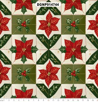 TECIDO TRICOLINE EXCLUSIVO 100% ALGODÃO - NATAL PATCHWORK - NATAL - DGNP914744