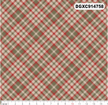 TECIDO TRICOLINE EXCLUSIVO 100% ALGODÃO - XADREZ COUNTRY - NATAL - DGXC914758