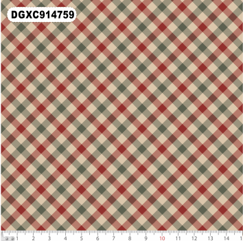 TECIDO TRICOLINE EXCLUSIVO 100% ALGODÃO - XADREZ COUNTRY - NATAL - DGXC914759