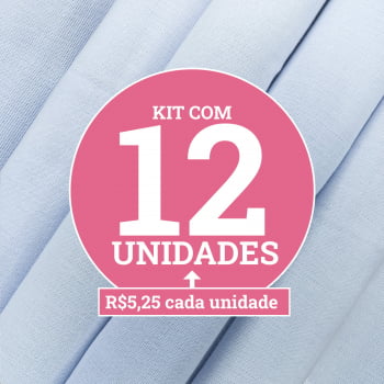 Pano de prato com bainha master premium - KIT COM 12 UNIDADES - 100% algodão alvejado - 45cm x 75cm