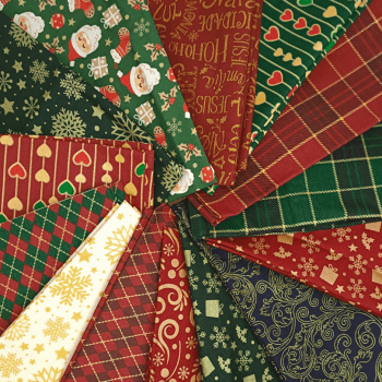 Retalhos de Tecidos de Natal Tricoline a Quilo – cortes de 20 a 45cm