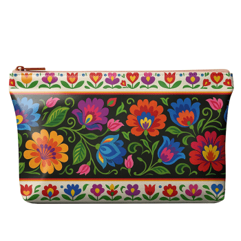 KIT BOLSA | PAINEL DE TECIDO SARJA IMPERMEÁVEL | FLORAL - FOLK GARDEN | KIT-DGFG915733