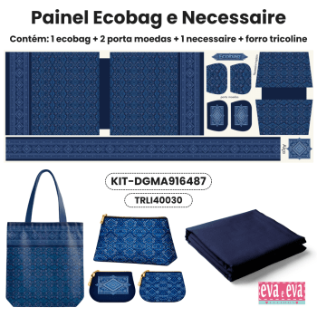 KIT ECOBAG | PAINEL DE TECIDO SARJA IMPERMEÁVEL COM FORO EM TRICOLINE | MANDALAS AFRICANAS | KIT-DGMA916487 KIT ECOBAG | PAINEL DE TECIDO SARJA IMPERMEÁVEL COM FORO EM TRICOLINE | MANDALAS AFRICANAS | KIT-DGMA916487