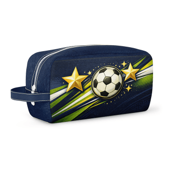 TECIDO SARJA IMPERMEAVEL 100% ALGODÃO-DOMINGO DE FUTEBOL- COPA DO MUNDO KIT NECESSAIRE - DGDF916401