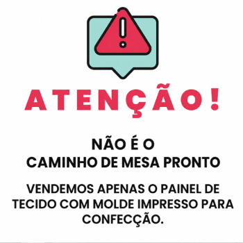 TECIDO SARJA IMPERMEAVEL 100% ALGODÃO - MAGIA DE NATAL - CAMINHO DE MESA - DGMN915007