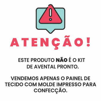 TECIDO SARJA IMPERMEAVEL 100% ALGODÃO - MAGIA DE NATAL - KIT AVENTAL - DGMN915014