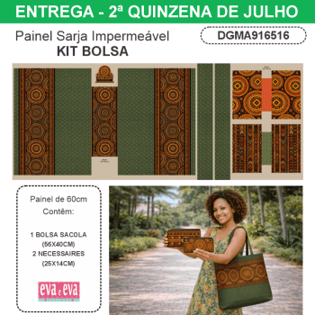 PAINEL EM TECIDO DE SARJA IMPERMEÁVEL 100% ALGODÃO | BOLSA + 2 NECESSAIRES | MANDALAS AFRICANAS | DGMA916516 PAINEL EM TECIDO DE SARJA IMPERMEÁVEL 100% ALGODÃO | BOLSA + 2 NECESSAIRES | MANDALAS AFRICANAS | DGMA916516