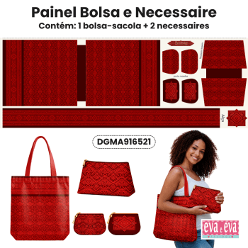 TECIDO SARJA IMPERMEAVEL 100% ALGODÃO - MANDALAS AFRICANAS - ECOBAG E NECESSAIRE VERMELHA-DGMA916521 TECIDO SARJA IMPERMEAVEL 100% ALGODÃO - MANDALAS AFRICANAS - ECOBAG E NECESSAIRE VERMELHA-DGMA916521