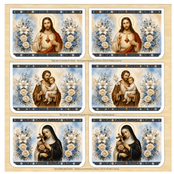 TECIDO SARJA IMPERMEAVEL 100% ALGODÃO - MENSAGENS DE FÉ - 9 NECESSAIRE/ BOLSINHAS - COSTURA CRIATIVA DIY - DGST917044