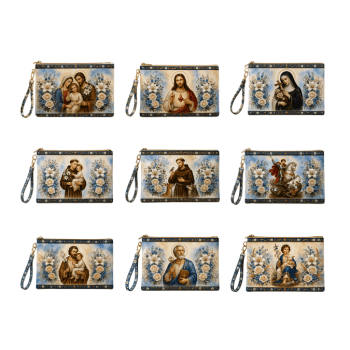 TECIDO SARJA IMPERMEAVEL 100% ALGODÃO - MENSAGENS DE FÉ - 9 NECESSAIRE/ BOLSINHAS - COSTURA CRIATIVA DIY - DGST917044