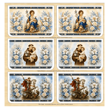 TECIDO SARJA IMPERMEAVEL 100% ALGODÃO - MENSAGENS DE FÉ - 9 NECESSAIRE/ BOLSINHAS - COSTURA CRIATIVA DIY - DGST917044