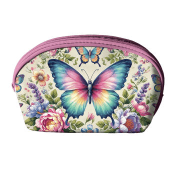 Tecido Painel Costura Criativa Kit 6 Necessaire Sarja Impermeável 100% Algodão - BORBOLETAS ENCANTADAS DGBE914255