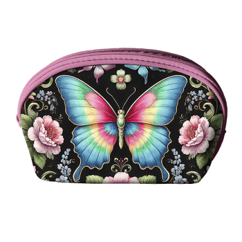 Tecido Painel Costura Criativa Kit 6 Necessaire Sarja Impermeável 100% Algodão - BORBOLETAS ENCANTADAS DGBE914255