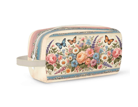 TECIDO SARJA IMPERMEAVEL DIGITAL EXCLUSIVO 100% ALGODÃO- FLORES VINTAGE-NECESSAIRE-DGFV914247