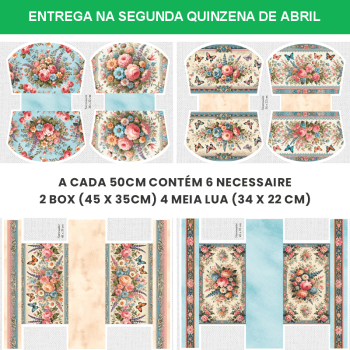 TECIDO SARJA IMPERMEAVEL DIGITAL EXCLUSIVO 100% ALGODÃO- FLORES VINTAGE-NECESSAIRE-DGFV914247 TECIDO SARJA IMPERMEAVEL DIGITAL EXCLUSIVO 100% ALGODÃO- FLORES VINTAGE-NECESSAIRE-DGFV914247