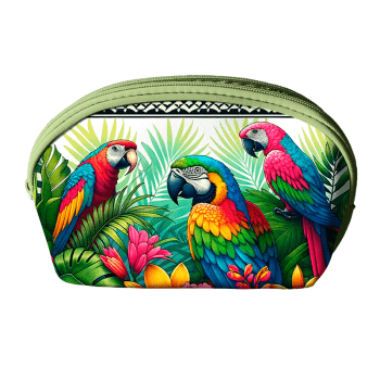 TECIDO SARJA IMPERMEAVEL ESTAMPADO EXCLUSIVO 100% ALGODÃO-BELEZA TROPICAL-NECESSAIRE-DGBT913902