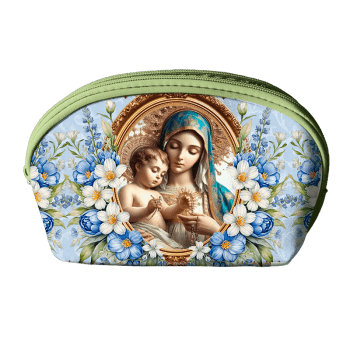 Tecido Painel Costura Criativa Kit 10 Necessaire Sarja Impermeável 100% Algodão - SANTOS RELIGIOSO DGST914015