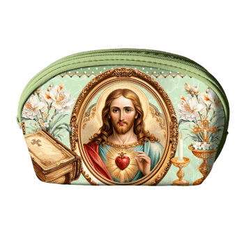 Tecido Painel Costura Criativa Kit 10 Necessaire Sarja Impermeável 100% Algodão - SANTOS RELIGIOSO DGST914015