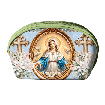 Tecido Painel Costura Criativa Kit 10 Necessaire Sarja Impermeável 100% Algodão - SANTOS RELIGIOSO DGST914015