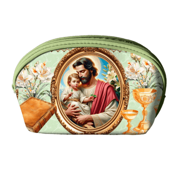 Tecido Painel Costura Criativa Kit 10 Necessaire Sarja Impermeável 100% Algodão - SANTOS RELIGIOSO DGST914015