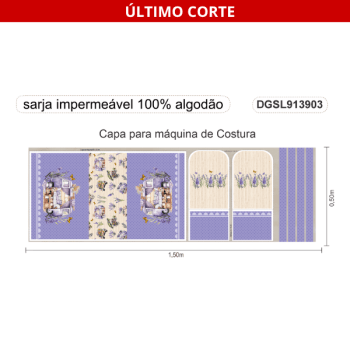 TECIDO SARJA IMPERMEAVEL EXCLUSIVO 100% ALGODÃO-SIMPLESMENTE LAVANDA-CAPA DE MAQUINA-DGSL913903 TECIDO SARJA IMPERMEAVEL EXCLUSIVO 100% ALGODÃO-SIMPLESMENTE LAVANDA-CAPA DE MAQUINA-DGSL913903