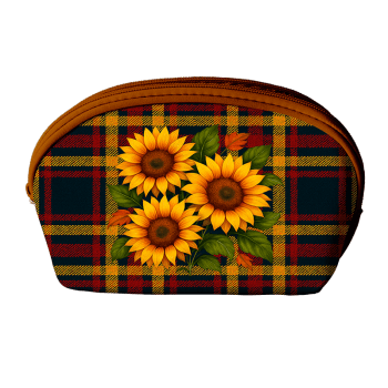 TECIDO SARJA IMPERMEAVEL EXCLUSIVO 100% ALGODÃO - CAMPOS DE GIRASSOL - KIT NECESSAIRE - DGGR915878