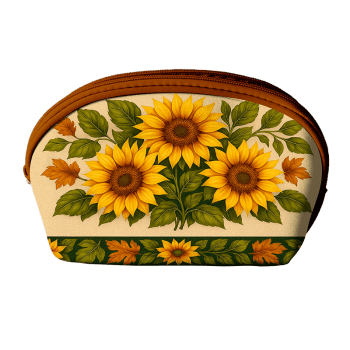 TECIDO SARJA IMPERMEAVEL EXCLUSIVO 100% ALGODÃO - CAMPOS DE GIRASSOL - KIT NECESSAIRE - DGGR915878